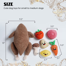 Load image into Gallery viewer, Nocciola 7 PCS Turkey Squeaky Dog Toys for Puppy Small and Medium Dogs
