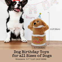 Load image into Gallery viewer, Fuzzwoof Singing and Dancing Birthday Cake Dog Toy
