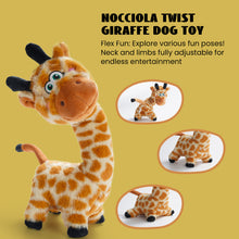 Load image into Gallery viewer, Nocciola Twistable Giraffe Plush Dog Toy for
