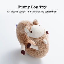 Load image into Gallery viewer, Fuzzwoof Squeaky Plush Alpaca Dog Toy for Small Medium and Large Breed
