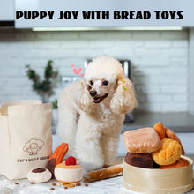 Load image into Gallery viewer, Nocciola 10 Pack Bread Dog Toys with a Bread Bag,Crinkle Squeaky Dog Toys
