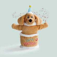 Load image into Gallery viewer, Fuzzwoof Singing and Dancing Birthday Cake Dog Toy
