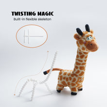 Load image into Gallery viewer, Nocciola Twistable Giraffe Plush Dog Toy for
