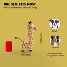 Load image into Gallery viewer, Nocciola Twistable Giraffe Plush Dog Toy for
