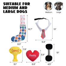 Load image into Gallery viewer, Nocciola 5 PCS Dog Squeaky Toys Birthday Gifts for Dad
