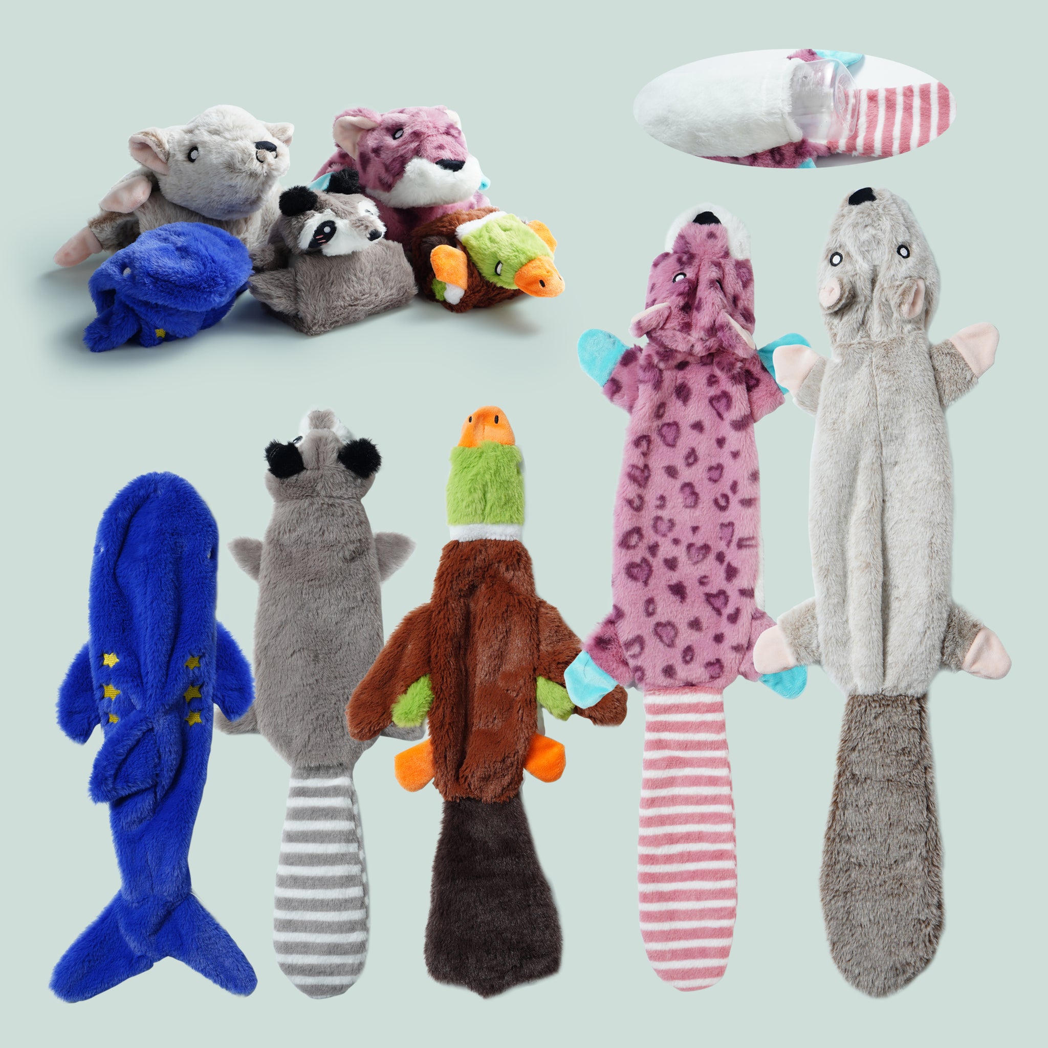 Dog toys without shops stuffing uk