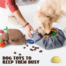 Load image into Gallery viewer, Nocciola Snuffle Feeding Mat with Turkey Dog Squeaky Toys for Medium Small Puppy Dogs
