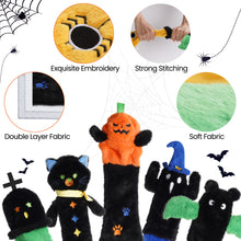 Load image into Gallery viewer, Nocciola 5 PCS Halloween Dog Squeaky Toys, No Stuffing Plush Dog Toys for Puppy, Small, Medium and Large Dogs
