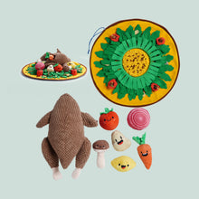 Load image into Gallery viewer, Nocciola Snuffle Feeding Mat with Turkey Dog Squeaky Toys for Medium Small Puppy Dogs
